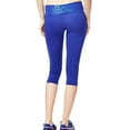 thumbnail image 2 of Aeropostale Womens Foil Print Crop Casual Leggings, Blue, Juniors, Small, 2 of 3