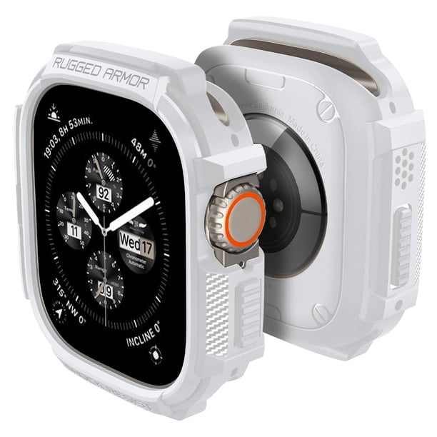 Funda Spigen Rugged Armor para Apple Watch Ultra 3/2/1 - Blanco