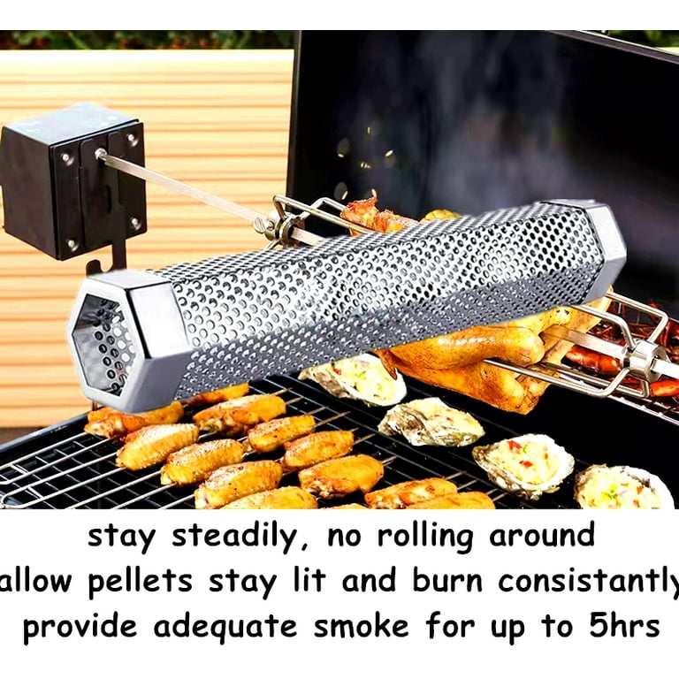Pellet Smoker Tube Grill Accessories, 12 Stainless Steel BBQ