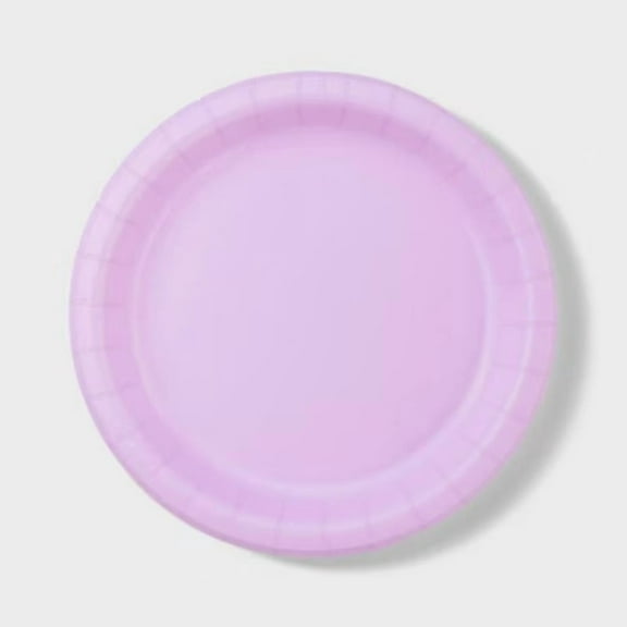 20ct 8.5" Disposable Dinner Plates Light Purple - Spritz