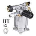 thumbnail image 1 of Bomba de hidrolavadora horizontal MUTURQ con eje de 3/4", fácil ajuste, 2500-3000 PSI, 2.5 GPM, repuesto OEM para Simpson, Honda GC 160, GC 190, Homelite, AR RMV 2.5G30, 1 of 5