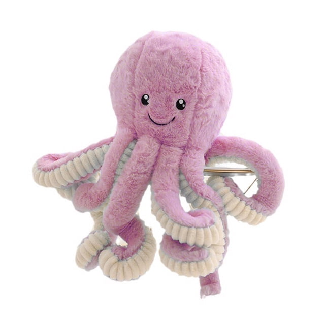 HLONK Octopus Plush 18cm Snuggly Octopus Small Stuffed Animals Soft Filling Playful Design Octopus Orange