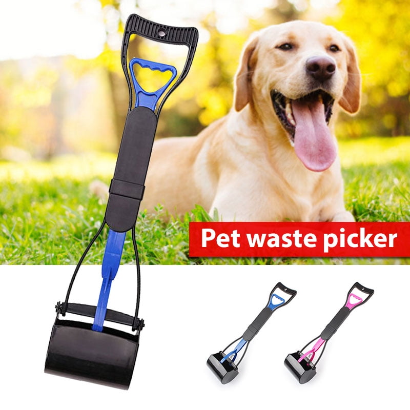 Blue Pet Dog Pooper Scooper Poop Scoop Pick Up Easy Clean Waste Shovel