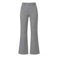 thumbnail image 4 of Edvintorg Dress Pants Women High Waisted Business Casual Trouser Solid Color Stretch Flare Pant with Pocket Women's Clothes Gray S-2XL, 4 of 6