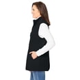 thumbnail image 3 of Woman Within Plus Size Zip-Front Microfleece Vest Long Fleece Vest, 3 of 6