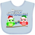 thumbnail image 3 of Inktastic Merry Christmas Owls Boys or Girls Baby Bib, 3 of 4