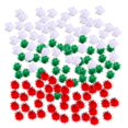thumbnail image 2 of MesaSe 300 Pcs Pompons DIY Pompons Pailletés Pompons de Noël Pompons pour Enfants, 2 of 7