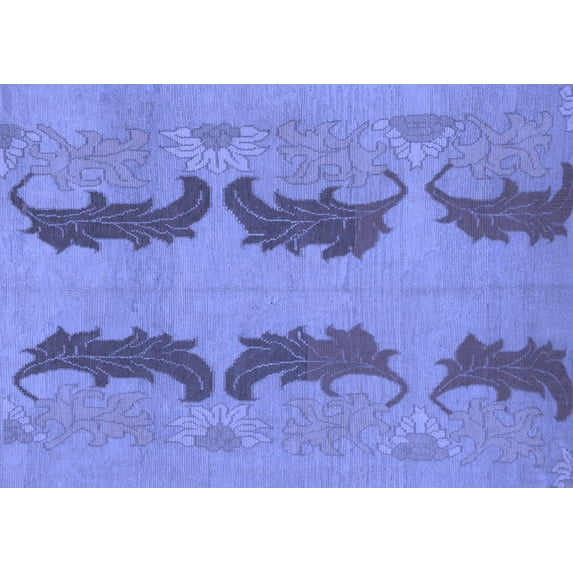 Ahgly Company Indoor Rectangle Oriental Blue Modern Area Rugs, 2' x 4'