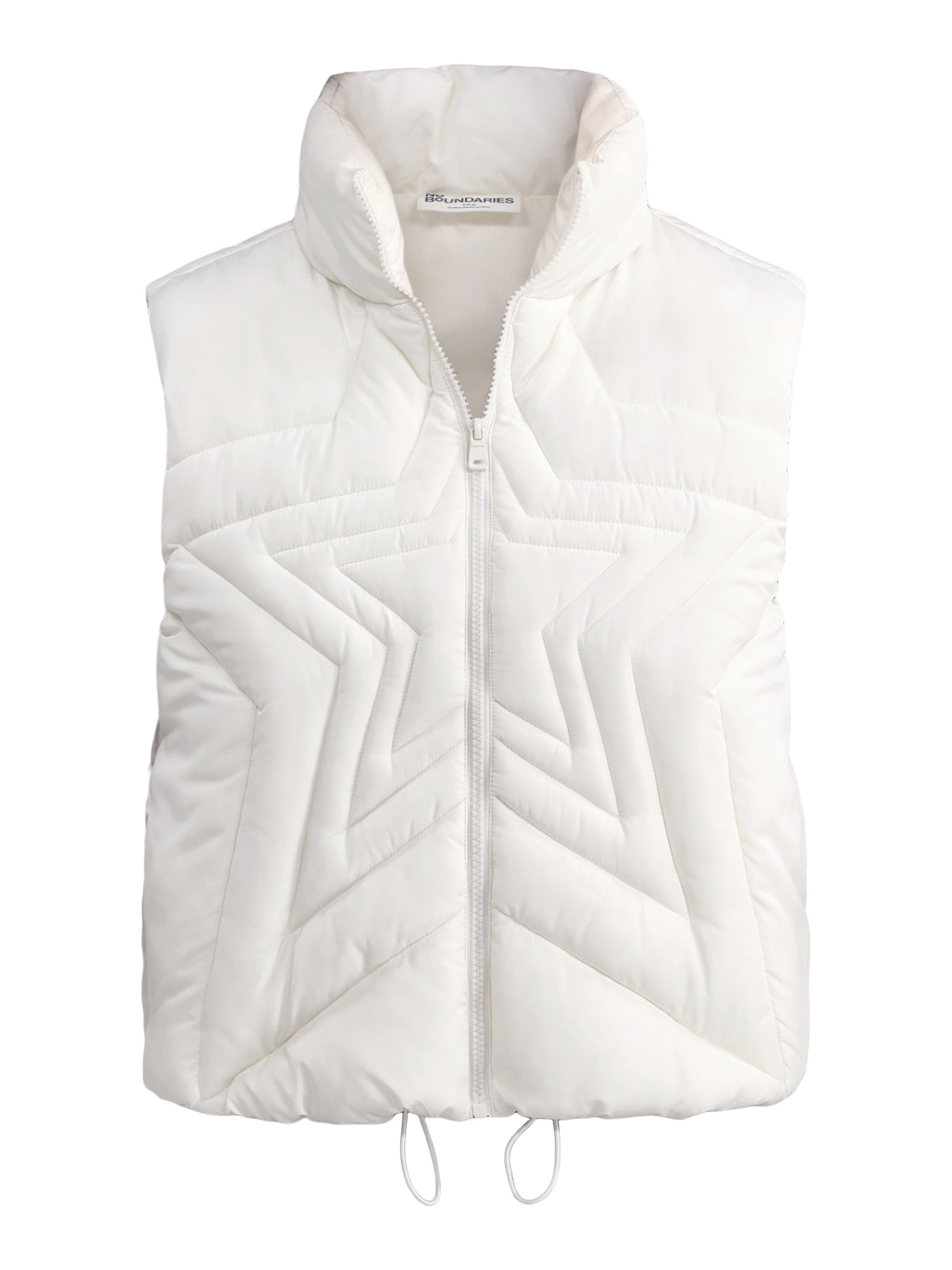 No Boundaries Quilted Puffer Vest, Women's XXS-XXL