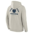 thumbnail image 5 of Men's Fanatics Off White Washington Wizards Crossover Collection Blocked Shot Premium Pullover Hoodie, 5 of 5