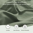 thumbnail image 4 of U by Bedsure Queen Duvet Cover Set,3 Pieces Soft Bedding Sets，Olive Green, 4 of 6