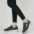 thumbnail image 3 of Ablanczoom Sneakers Women Running Shoes Lace-up Non-Slip Breathable Mesh Sports Tennis Walking Shoes, 3 of 7