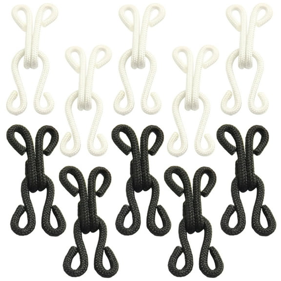Hemobllo 10pairs Metal Hook And Eye Closures For Sewing Crafts Durable Sewing Supplies For Clothing Skirts And Pants