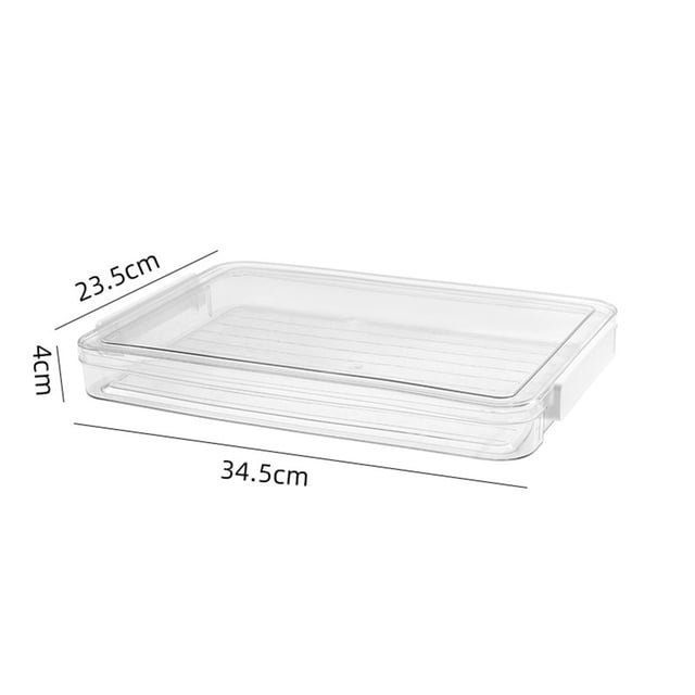 Desktop File Storage Box A4Document Organizer Case With Lid Desk Paper Container