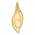 thumbnail image 3 of Sterling Silver Gold-Tone Polished Fancy Marquise Malachite Cabochon Chain Slide Pendant, 3 of 4