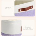 thumbnail image 5 of Large Foldable Storage Box | Thickened Cloth Organizer for Wardrobe, Toys & Snacks | Purple Household Storage Bin | 20x20x15cm Collapsible Container, 5 of 6