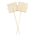 thumbnail image 2 of Letrero de Pizarra de 2 Piezas con Soporte para de fotografía BLESIY Los signos de la boda de madera, 2 of 5