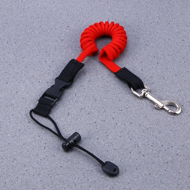 BEADCEST 2 Pcs Sangles de Pagaie de Kayak avec TPU et Nylon Élastique Rouge 55cm à 155cm