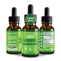 Purely Optimal Liquid Chlorophyll Drops Peppermint Healthy Skin Energy Boost Gut Detox 118 Servings