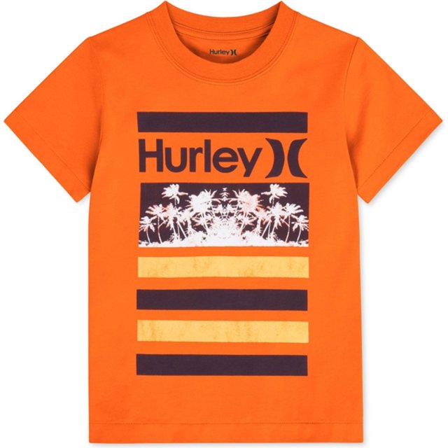 Camiseta gráfica Hurley One And Stacker para niños, naranja, 2T