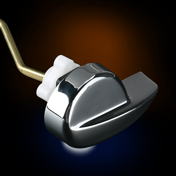 SEWOART Angle Fitting Side Mount Toilet Lever Zinc Alloy Handle for Toilet Tank Silver and Gold