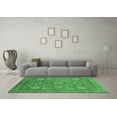 thumbnail image 3 of Ahgly Company Indoor Round Abstract Emerald Green Modern Area Rugs, 6' Round, 3 of 4