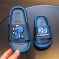 thumbnail image 2 of Gubotare Kids Slides Kids House Shoes Toddler Slippers Girl Boy House Slipper Kids Indoor Home Non-Slip Shoes (Blue,Little Kids 13), 2 of 6