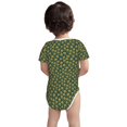 thumbnail image 3 of Yiaed Yellow Floral Print Infant Climbing Short Sleeve Onesie One-Piece Baby Bodysuit Clothes 0-12 Months -6 Months, 3 of 6