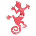 thumbnail image 2 of Eight Inch Pink Metal Gecko Caribbean Craft, 2 of 2
