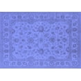 thumbnail image 1 of Ahgly Company Machine Washable Indoor Rectangle Oriental Blue Traditional Area Rugs, 5' x 7', 1 of 4