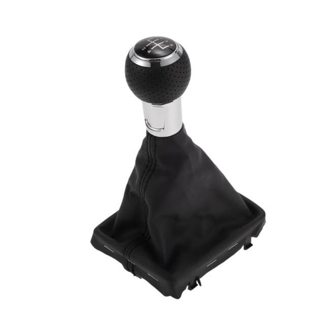 Perillas de cambio manual de 5 velocidades Unique Bargains con cubierta - Perilla de palanca de cambios - para Audi A3 2008-2013 de cuero sintético 1 pieza