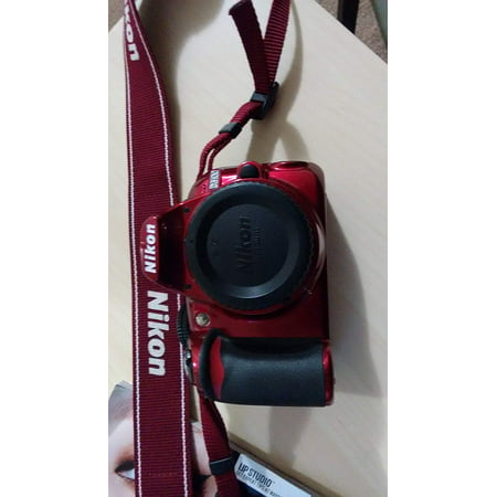 Nikon D3100 Digital SLR Camera Body (Red) (Best Settings For Nikon D3100)