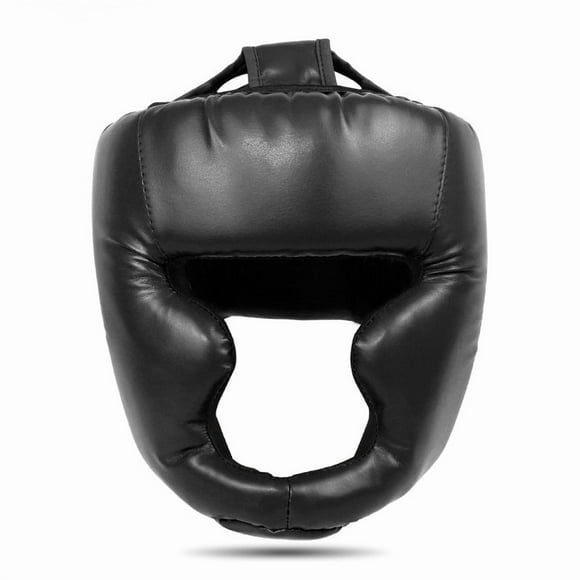 Adult Black Boxing Headgear with Unique Monkey Face Design - Premium Material for Enhanced Head Protection, Easy to Wear & Adjust, Ideal for Boxing Matches and Training Sessions