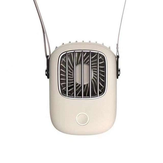 Abanico Colgante, Mini Ventilador de Verano Ajustable para el Hogar para Otros al Aire Libre-Blanco