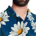 thumbnail image 5 of Daisy Men's Casual Hawaiian Shirts, Printed Button Down Short Sleeve Summer Beach Tops with Spread Collar - Unisex, 5 of 6