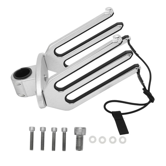 Kneeboard Rack, Adjustable Wakeboarding Tower Holder CNC Anodizing High Strength Professional Brushed Aluminum For Yacht Accessories 63mm-68mm