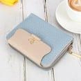thumbnail image 4 of Women's Small Wallet Leather Zipper Wallet, Compact Bifold ID Card Holder with Multiple Card Slots, Slim Lightweight Coin Purse for Women, 4 of 6
