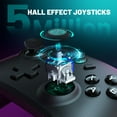 thumbnail image 2 of DFS Wireless PC Gaming Controller, Hall Effect Joystick, 2.4G/Wired 1000Hz, Turbo/Vibration, 800mAh, Works with Switch/iOS/Android - Black, 2 of 8