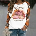 thumbnail image 2 of Dyegold Thanksgiving Sweatshirt Ladies Cute Vintage Western Pullover Tops Hoodies Women Fall Fashion For Women Fleece Plus Size ​Christmas ​Half Zip Sweatshirt Women ​Fashion $15 & Under, 2 of 5