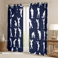 thumbnail image 2 of Castle Fairy Adults Female Men Golf Print Curtains Pack of 2 (42x84 Each),Sport Theme Curtains Blackout,Ball Gamer Bedroom Curtains,Ultra Soft Home Decor, 2 of 6