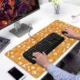 thumbnail image 2 of Long Mouse Pads for Desk,Yellow Puppy Dog Food Footprints Desk Mats on Top Of Desks, Desk Mouse Pad Extra Large with 3mm Non-Slip Base and Stitched Edge for Gaming,Office,Work,Home 31.5"x15.7", 2 of 6