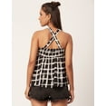 thumbnail image 3 of Moomaya Printed Cinched Waist Viscose Top, Sleeveless Tunic Top, 3 of 8
