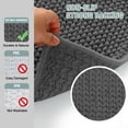 thumbnail image 7 of H.VERSAILTEX 2 Pieces Soft Shaggy Chenille Bath Rug Non-Slip Bath Mats Machine Washable for Bathroom, Indoor, Tub (20" x 32",Grey), 7 of 7