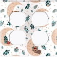 thumbnail image 3 of Metal Light Switch Plate Cover Festive Sleepy Santa Helpers Dreamy Moon XMS007, 3 of 13
