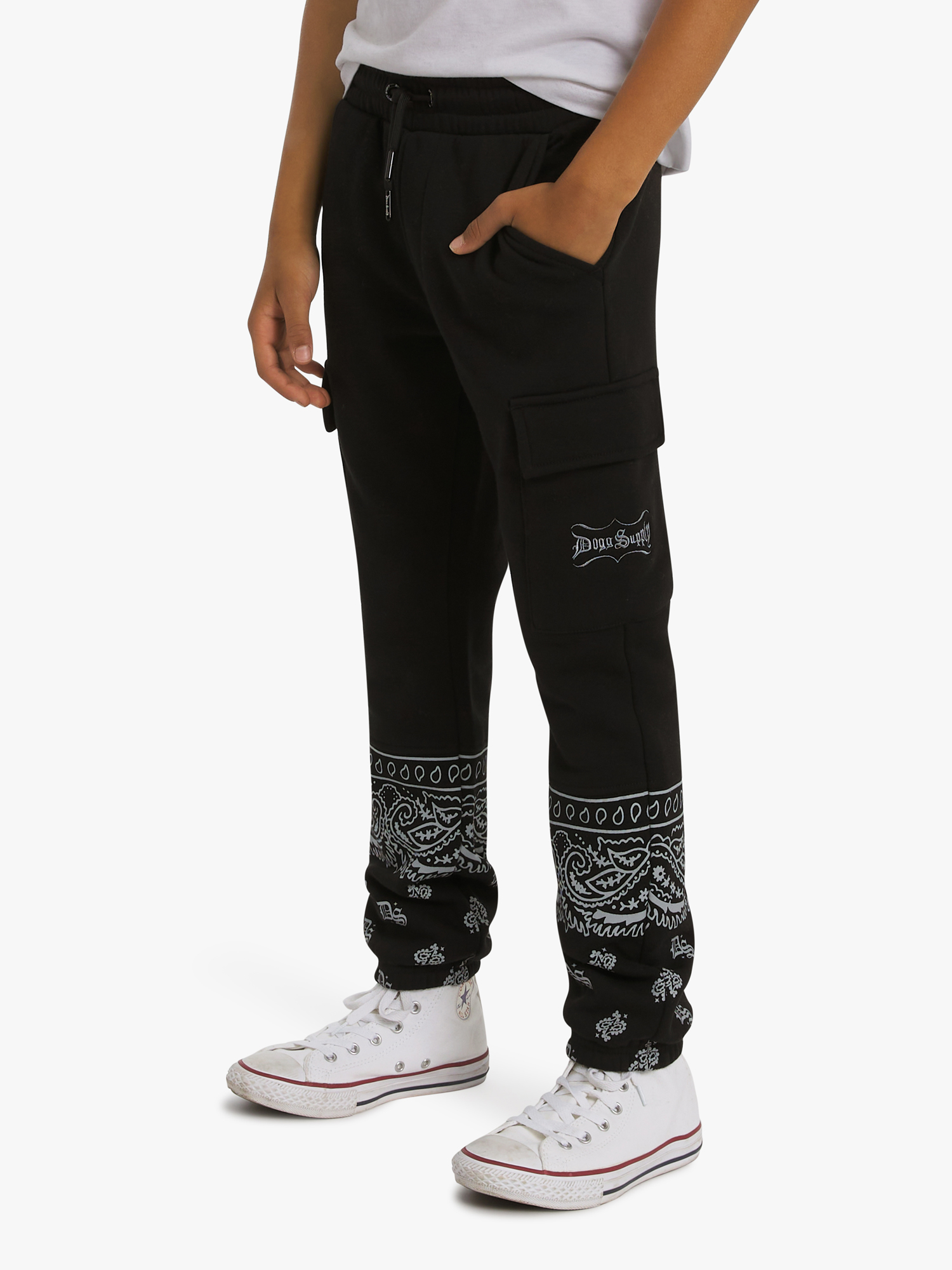 Dogg Supply by Snoop Dogg Boys Bandana Cargo Joggers, Sizes 4-18