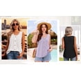 thumbnail image 5 of MOYIKO Tank Tops for Women Eyelet Crew Neck Sleeveless Tops Dressy Casual Trendy Flowy Summer Shirts Loose Fit, 5 of 7