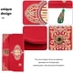 thumbnail image 2 of KAKOWELY Sobre rojo chino para boda, paquete de dinero de la suerte, sobre de brocado para dinero de la suerte, 2 of 5