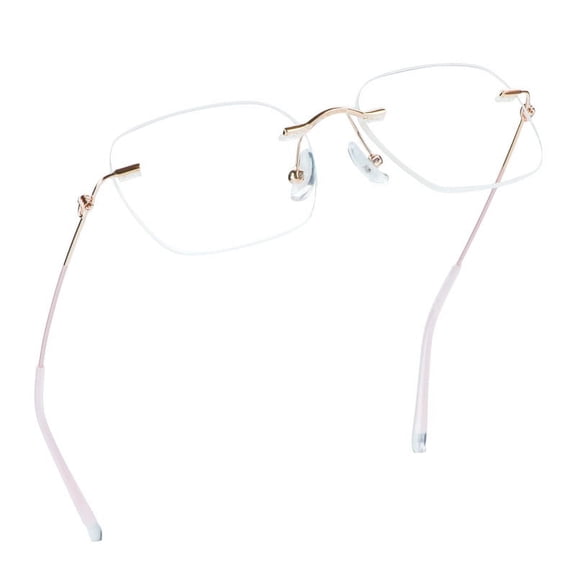 LifeArt Blue Light Blocking Glasses, Computer Reading Glasses, Anti Blue Rays, Reduce Eyestrain, Stylish for Men and Women(Pink, 3.50 Magnification)