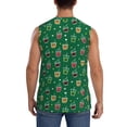 thumbnail image 4 of Goofa Milk Tea Printed Men's Sleeveless T-Shirt - Athletic Gym Workout Tank Top for Men - Moisture-Wicking, UPF 30+ Quick-Dry Muscle Tee-Large, 4 of 8