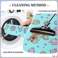 thumbnail image 4 of Children's Drawings Food Pattern Versatile Absorbent Door Mat, Non-Slip, Easy to Clean 32''x20'', 4 of 8